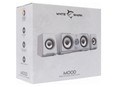 Reproduktory 2.2 MOOD biela White Shark