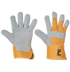 Rukavice EIDER YELLOW 10/XL, žlté, kombinované