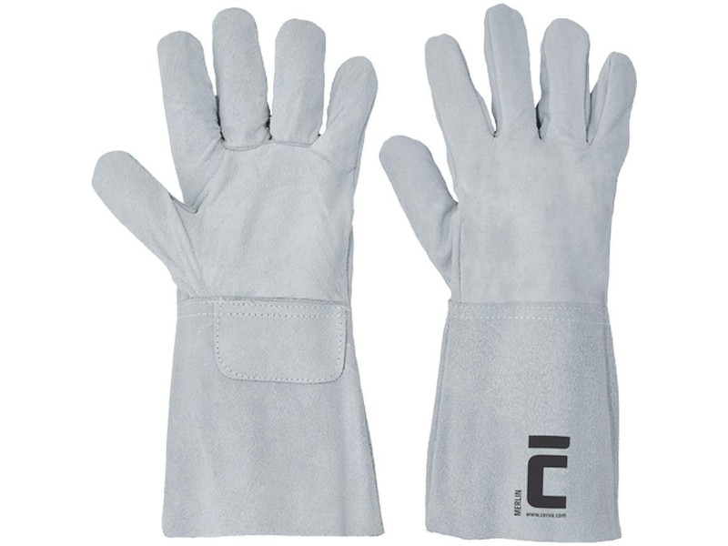 Rukavice MERLIN 11/XXL, kožené, hovädzina, zváračské