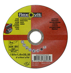 Kotúč flexOvit 20424 125x1,6 A46R-BF41, rezný na kov a nerez