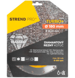 Kotúč Strend Pro 521C, 180 mm, diamantový, Turbo +