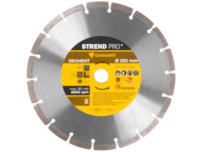 Kotúč Strend Pro 521A, 230 mm, diamantový, segment