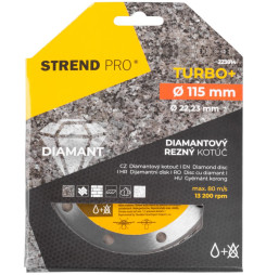 Kotúč Strend Pro 521C, 115 mm, diamantový, Turbo +
