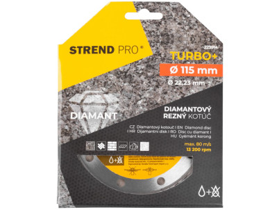 Kotúč Strend Pro 521C, 115 mm, diamantový, Turbo +