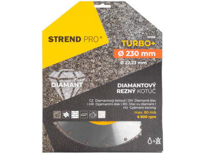 Kotúč Strend Pro 521C, 230 mm, diamantový, Turbo +