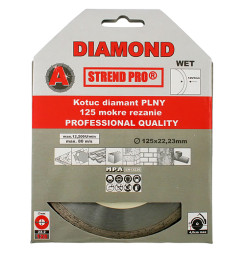 Kotúč Strend Pro 521B, 125 mm, diamantový, plný