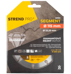 Kotúč Strend Pro 521A, 115 mm, diamantový, segment