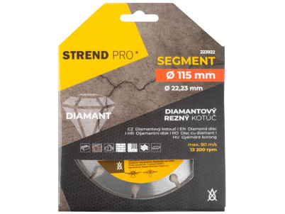 Kotúč Strend Pro 521A, 115 mm, diamantový, segment