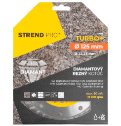 Kotúč Strend Pro 521C, 125 mm, diamantový, Turbo +