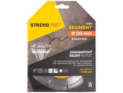 Kotúč Strend Pro 521A, 125 mm, diamantový, segment