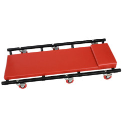 Lehátko TR6451 BigRed, červené, 930x440 mm, servisné na kolieskach