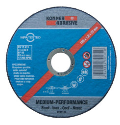 Kotúč KONNER D603 115x1,0x22 mm, rezný na kov