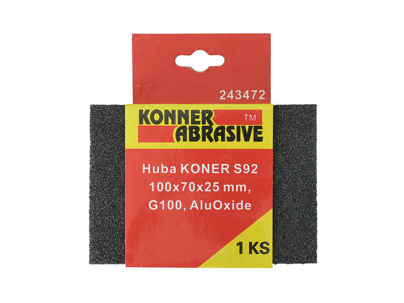 Huba KONNER P180, brúsna špongia, 100x70x25 mm, AluOxide