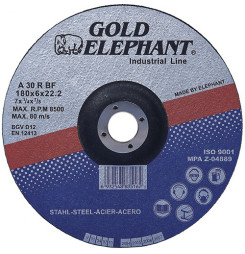 Kotúč Gold Elephant 27A T27 125x6,0x22,2 mm, brúsny na kov
