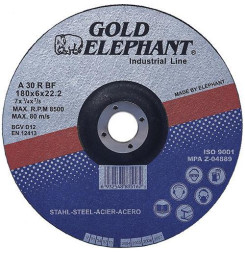 Kotúč Gold Elephant Blue 41A 180x1,6x22,2 mm, rezný na kov A30TBF