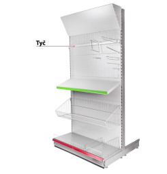Tyč Racks H20 1250x20x40x1.5 mm, na ťažké náradie *L*