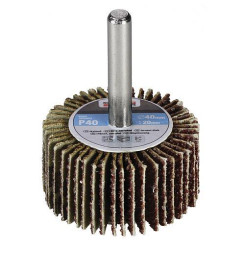 Kotúč KONNER FW402, 40x20 mm, P080, lamelový, na stopke, do vŕtačky