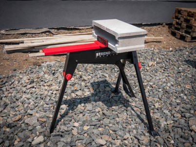 Stôl Strend Pro Premium WB955, max. 300 kg, pracovný držiak, multifunkčná skladacia trojnožka so zverákom