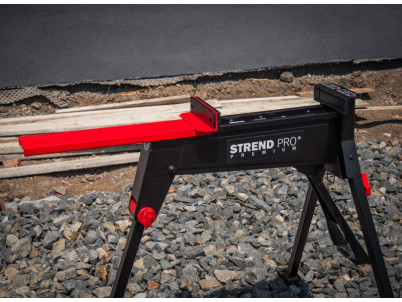 Stôl Strend Pro Premium WB955, max. 300 kg, pracovný držiak, multifunkčná skladacia trojnožka so zverákom