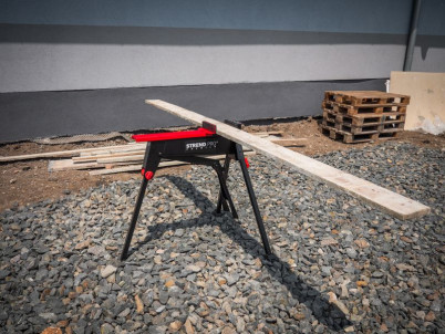 Stôl Strend Pro Premium WB955, max. 300 kg, pracovný držiak, multifunkčná skladacia trojnožka so zverákom