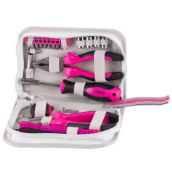 Sada náradia pre ženy LADIES PINK SET12, 23 dielna, ružová, v brašni