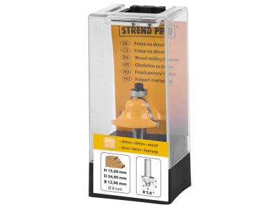 Fréza do dreva Strend Pro S8 mm, YC5305, frézka do hornej frézy, D34.9 H15 R5.60 B12.90