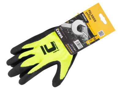 Rukavice PALAWAN 10/XL, nylon, Latex, s blistrom