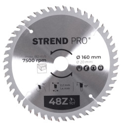 Kotúč Strend Pro TCT 160x2.2x20/16 mm 48T, na drevo, pílový, SK plátky