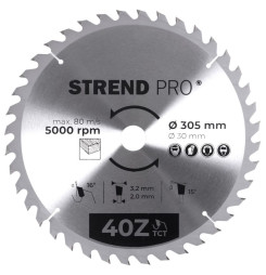 Kotúč Strend Pro TCT 305x3.2x30/20 mm 40Z, na drevo, pílový, SK plátky