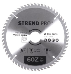Kotúč Strend Pro TCT 185x2.2x30/20 mm 60T, na drevo, pílový, SK plátky