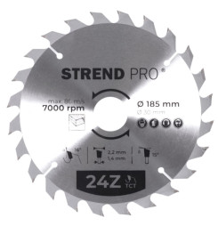 Kotúč Strend Pro TCT 185x2.2x30/20 mm 24Z, na drevo, pílový, SK plátky