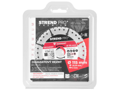 Kotúč Strend Pro Premium, Vacuum brazed, 115 mm, diamantový, rezný, multi