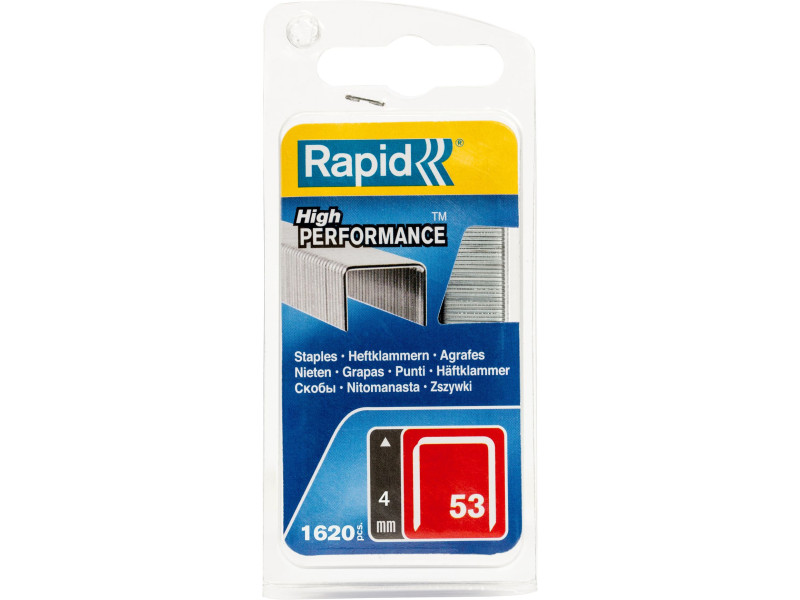 Spony RAPID 53, 4 mm, sponky do sponkovačky, bal. 1600 ks