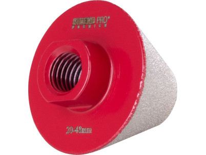 Fréza Strend Pro Premium DCB14, 20-48 mm, M14, korunka, tupý kužeľ na opracovanie dier, diamant, professional