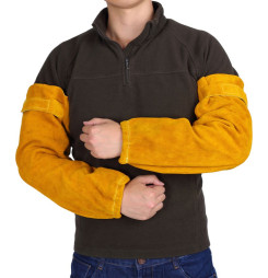 Rukávniky Strend Pro Industrial, na zváranie, kožené, 50 cm, pár 2ks
