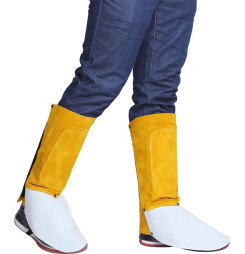 Gamaše Strend Pro Industrial, na zváranie, návleky, kožené, 30 cm, pár 2ks