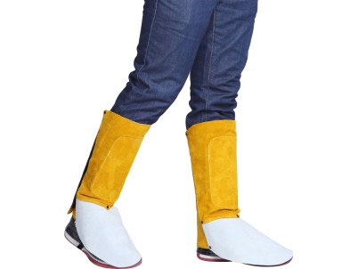 Gamaše Strend Pro Industrial, na zváranie, návleky, kožené, 30 cm, pár 2ks