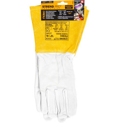 Rukavice Strend Pro Industrial Adeo, celokožené, zváračské, veľkosť 10/XL