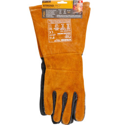 Rukavice Strend Pro Industrial Fido, celokožené, zváračské, veľkosť 9/L