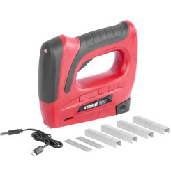 Sponkovačka Strend Pro J-126, 3,6 V, Li-ion, spony 6-10 mm, klince 10 mm