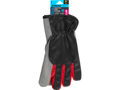 Rukavice Strend Pro Bertus Winter, zimné, ochranné, zateplené, textil/koža, veľkosť 09/L, blister