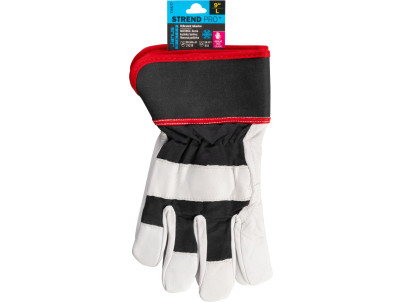 Rukavice Strend Pro Janus Winter, zimné, ochranné, zateplené, textil/koža, veľkosť 09/L,  blister