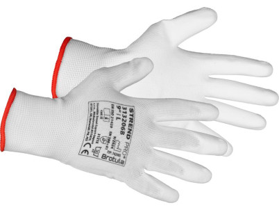 Rukavice ST BROTULA White 09/L, záhradné, biele, s blistrom