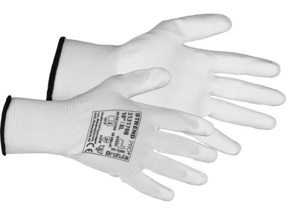 Rukavice ST BROTULA White 10/XL, záhradné, biele, s blistrom