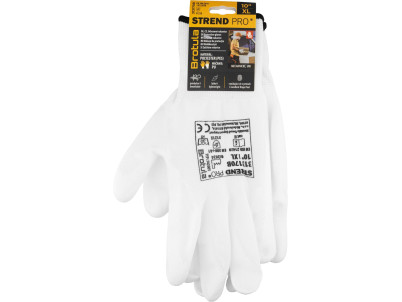 Rukavice ST BROTULA White 10/XL, záhradné, biele, s blistrom