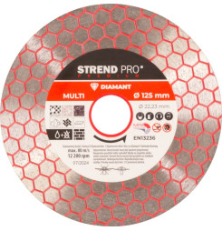 Kotúč Strend Pro Premium, 125 mm, hexagonal, diamantový, rezný, multi