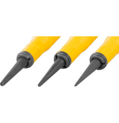 Sada dierovačov Strend Pro Premium, 3 dielna, Bi-materiál rukoväť, 1-2-3"/32"
