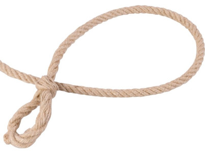 Oprat jutový 10 m, 12 mm, jutové lano s okom