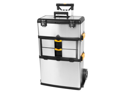 Box na náradie Strend Pro TBx3042-F, na kolieskach s rúčkou, nerezový, max. 36 kg
