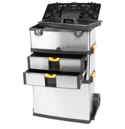 Box na náradie Strend Pro TBx3042-F, na kolieskach s rúčkou, nerezový, max. 36 kg